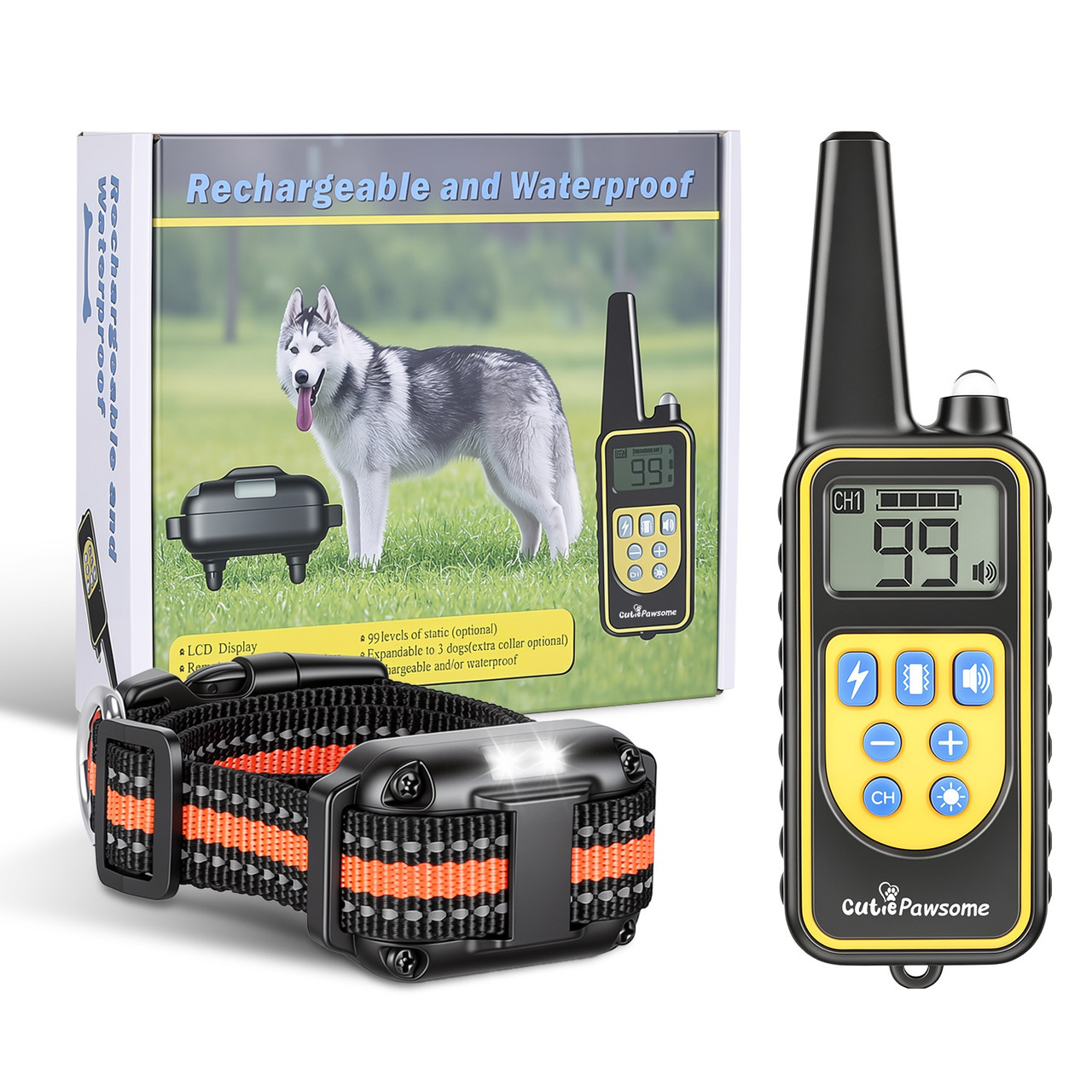 Dog Training Collar with Remote (1 or 2 Collars) product image