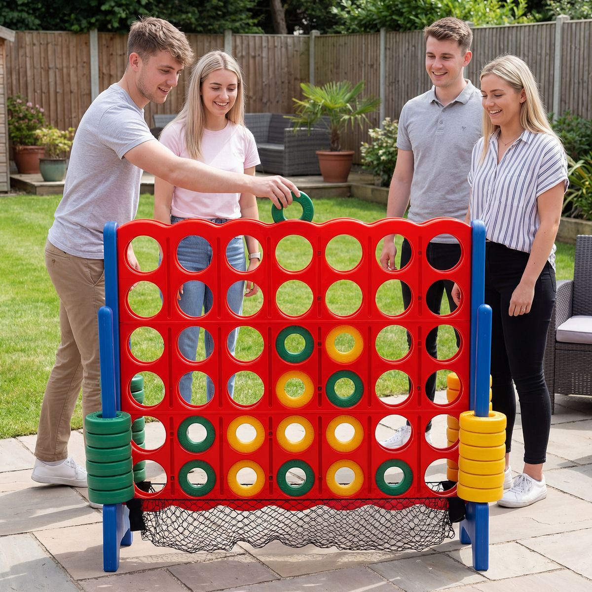 Jumbo 4-to-Score 4 in A Row Game Set product image