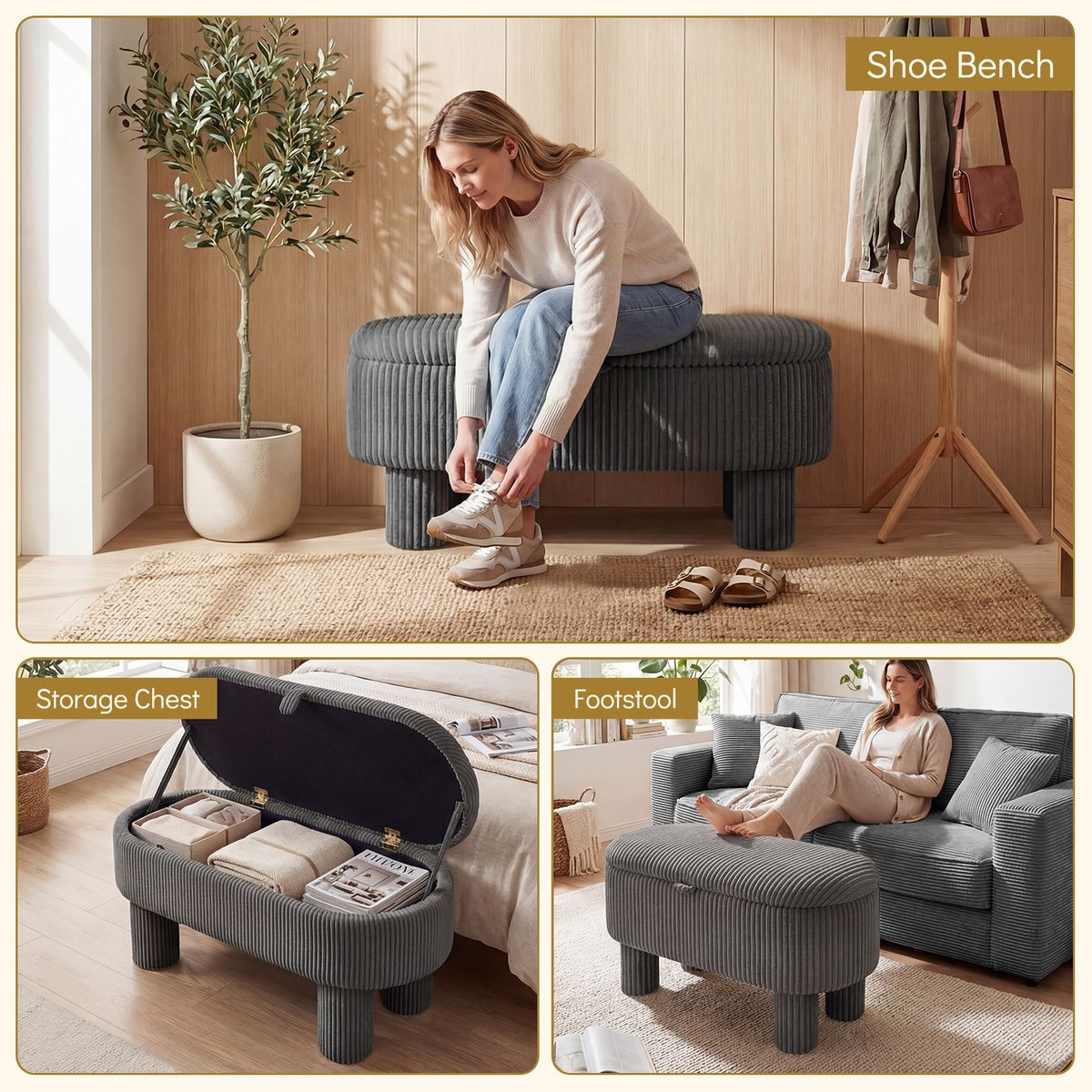 Storage Ottoman Bench product image