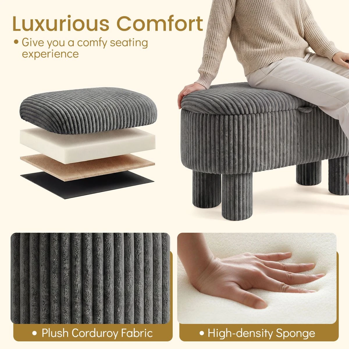 Storage Ottoman Bench product image