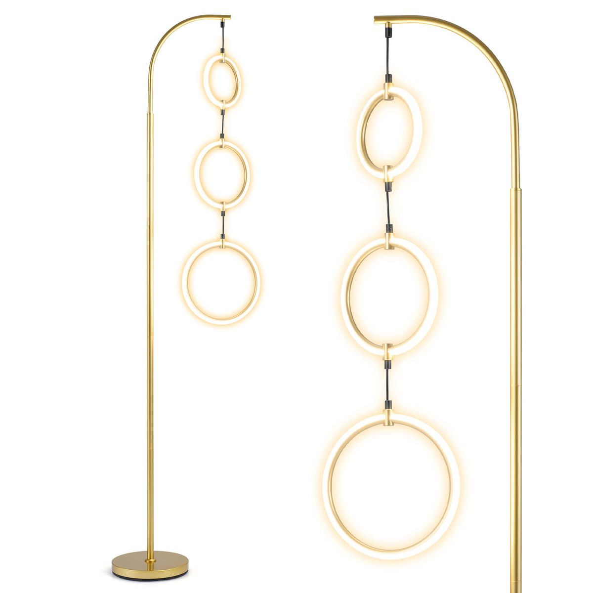 3-Circle Dimmable LED Floor Lamp  product image