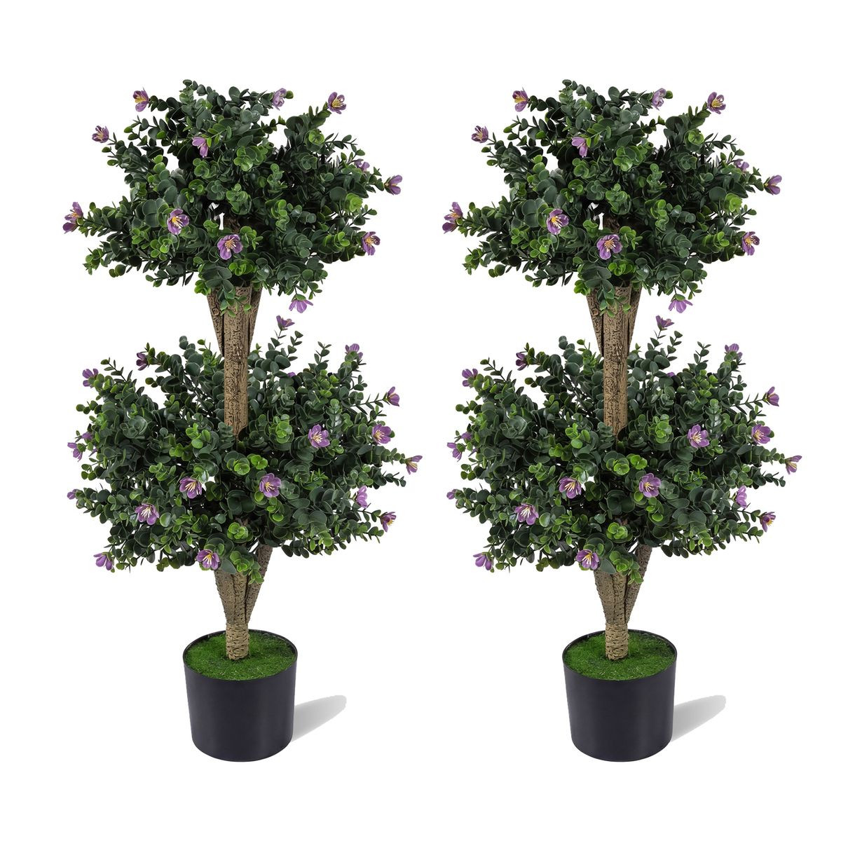 Artificial Double Ball Boxwood Topiary Tree (2-Pack) product image
