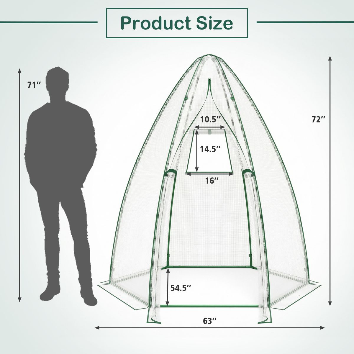 Portable Mini Walk-in Greenhouse  product image