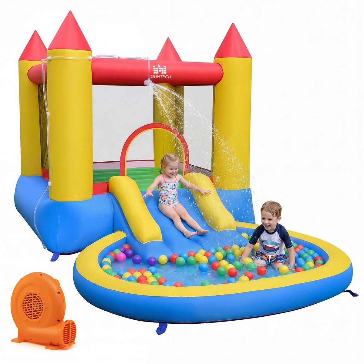 Inflatable Bounce House with Splash Pool (With or Without Blower) product image
