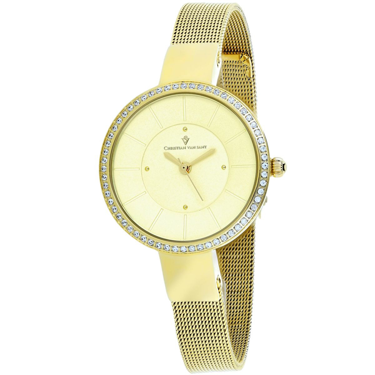 Christian Van Sant Women's Reign Gold Tone Dial Watch product image