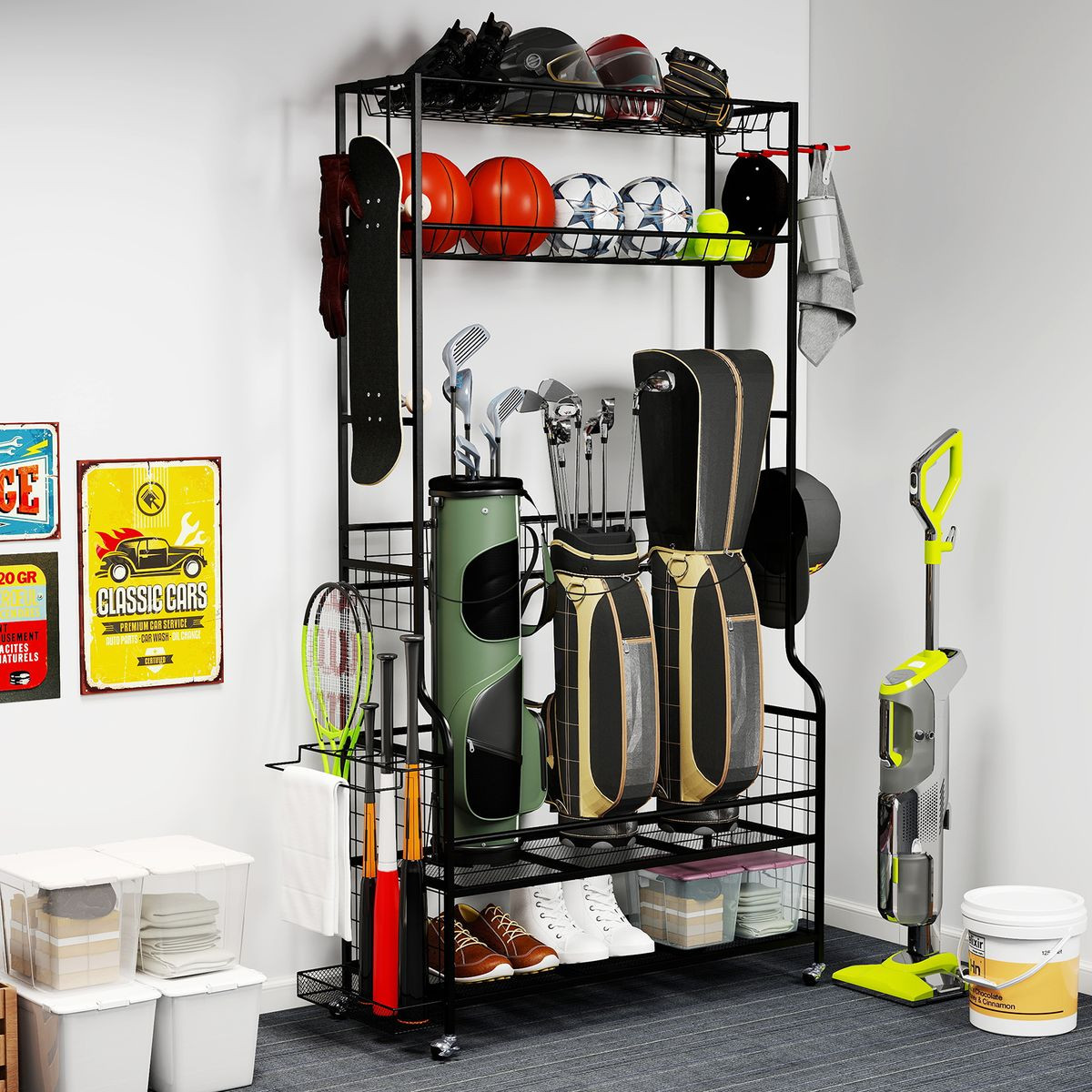 Golf Bag Garage Organizer product image