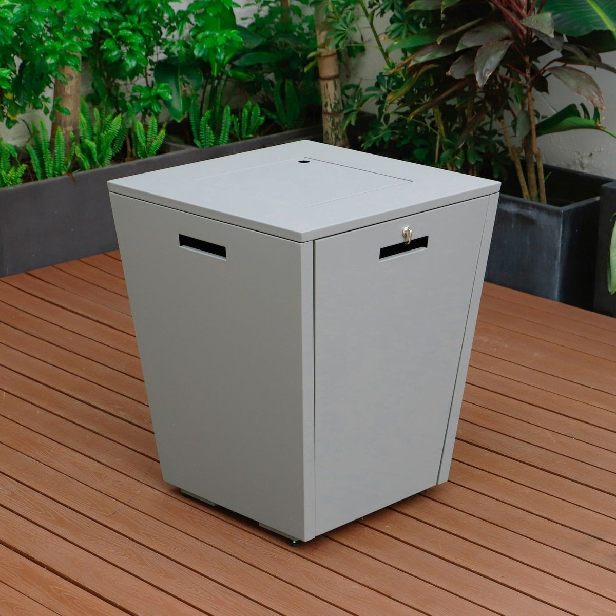 37,000 BTU Propane Steel Fire Pit Table with Wind Guard product image