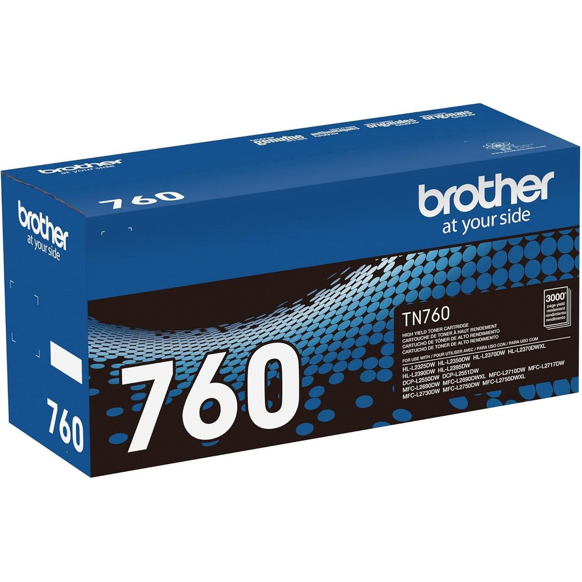 Brother - Genuine TN760 High Yield Black Toner Cartridge product image