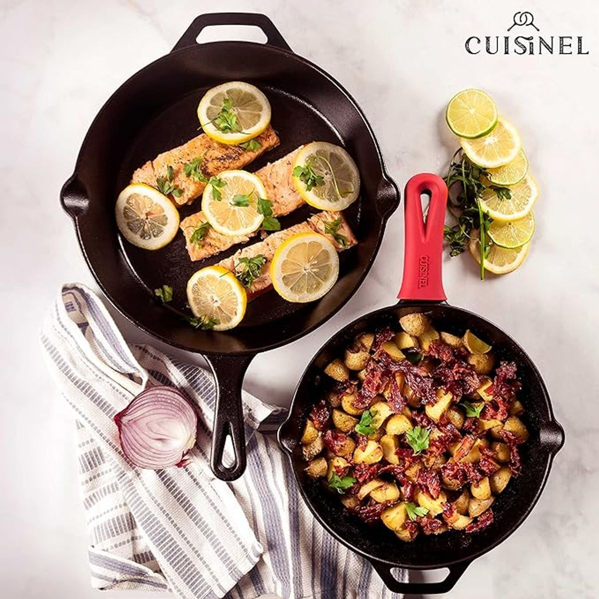Cuisinel Cast Iron Skillets Set (2-Pack) product image