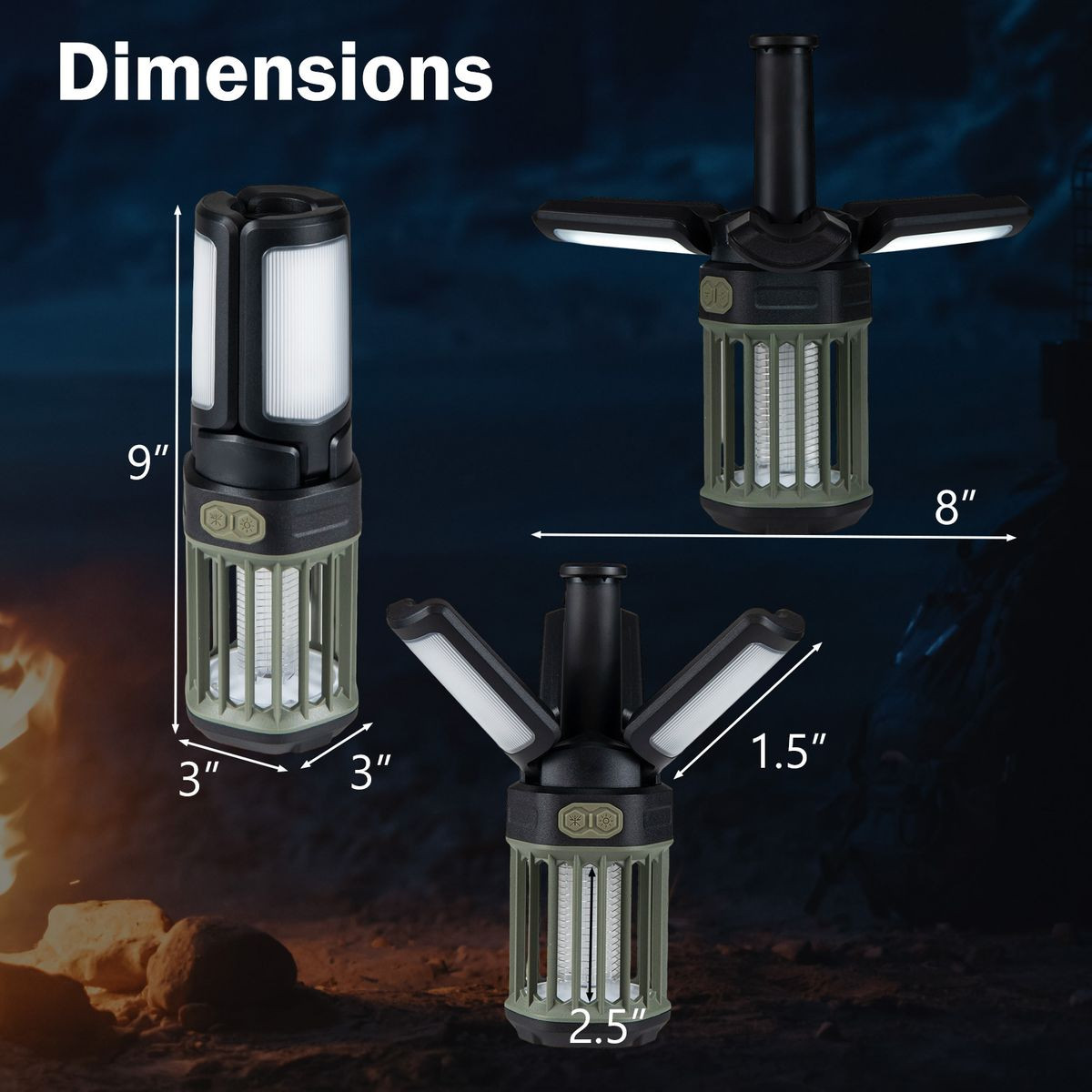 Rechargeable Outdoor Bug Zapper and Camping Lantern product image