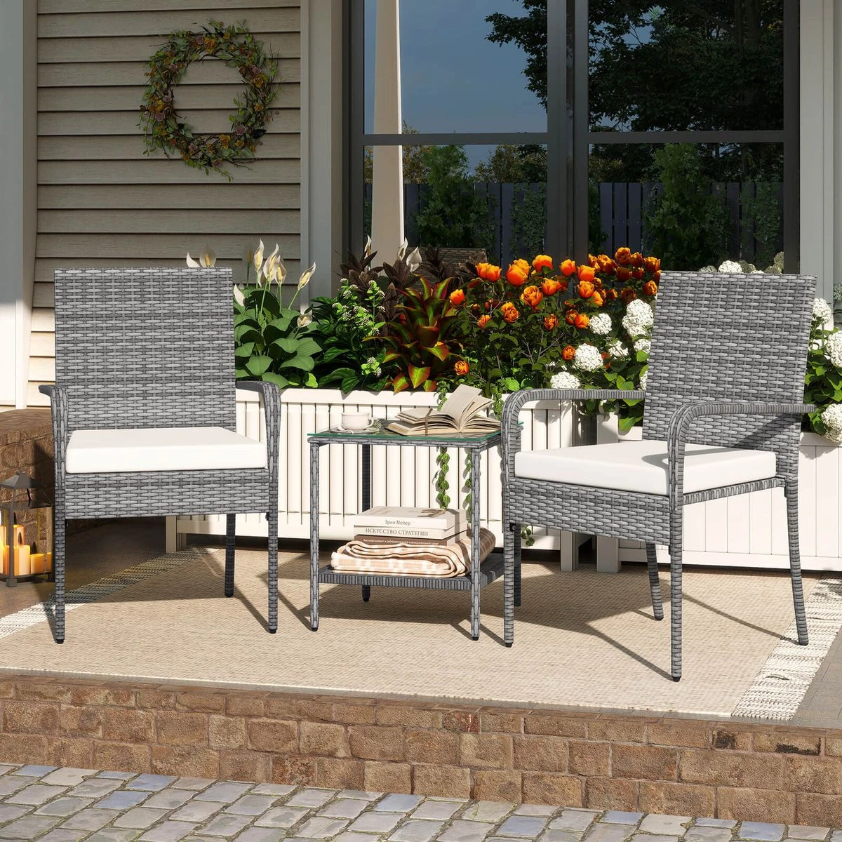 Rattan Patio Furniture Set (3 Pieces) product image