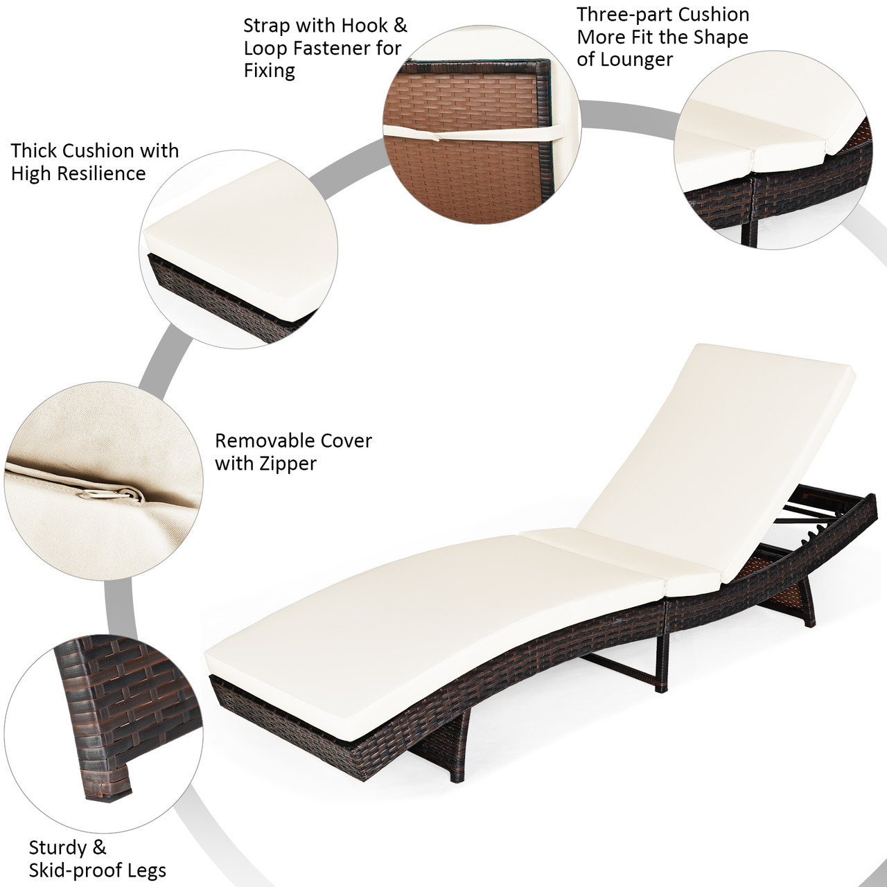 Adjustable Pool Chaise Lounge  product image
