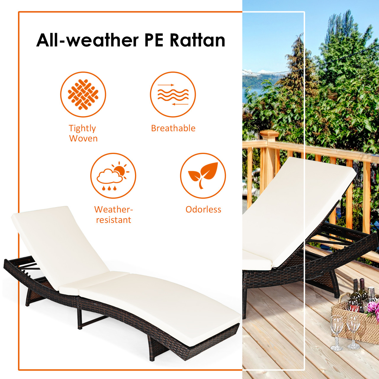 Adjustable Pool Chaise Lounge  product image
