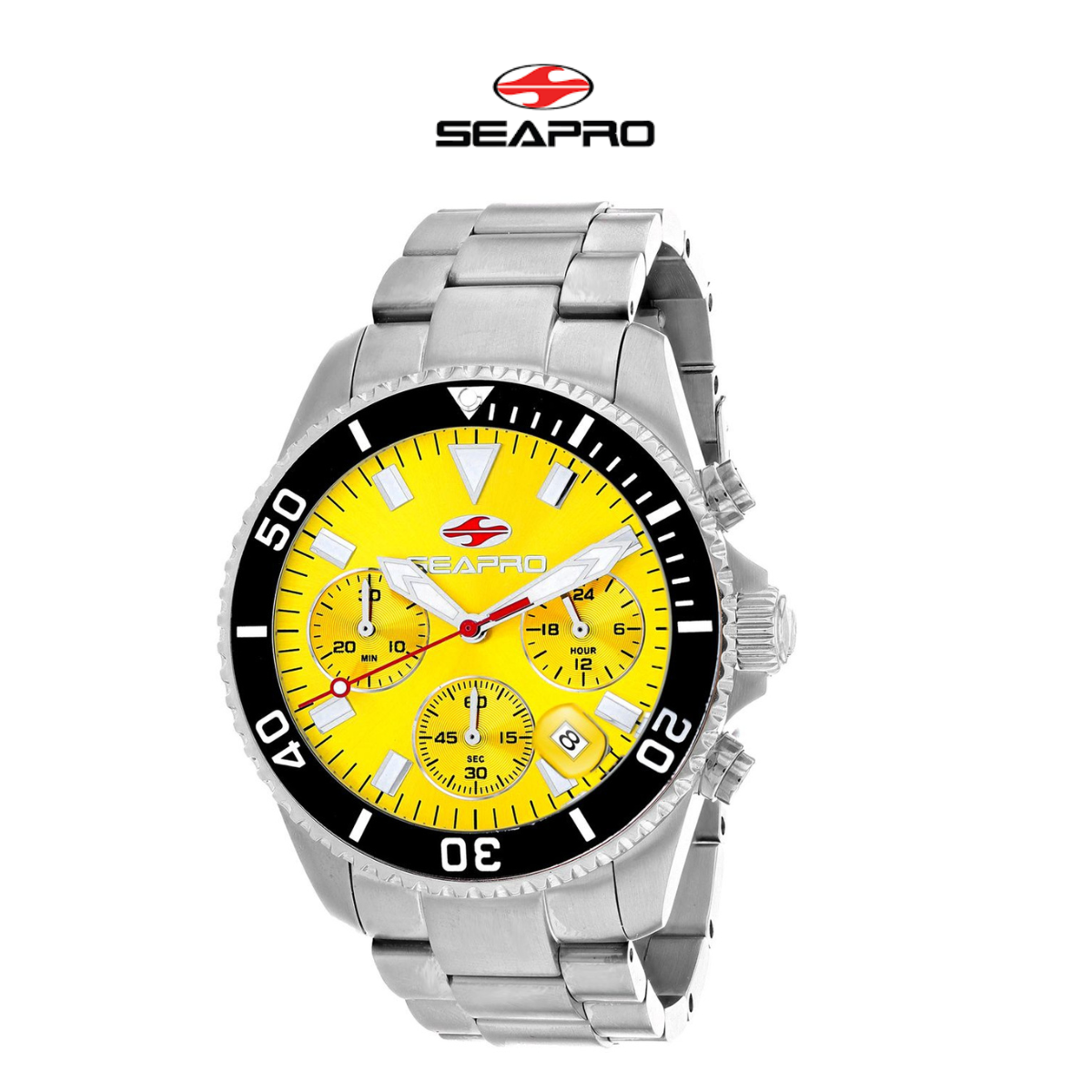 Seapro Men's Scuba 200 Chrono Yellow-Dial Watch product image