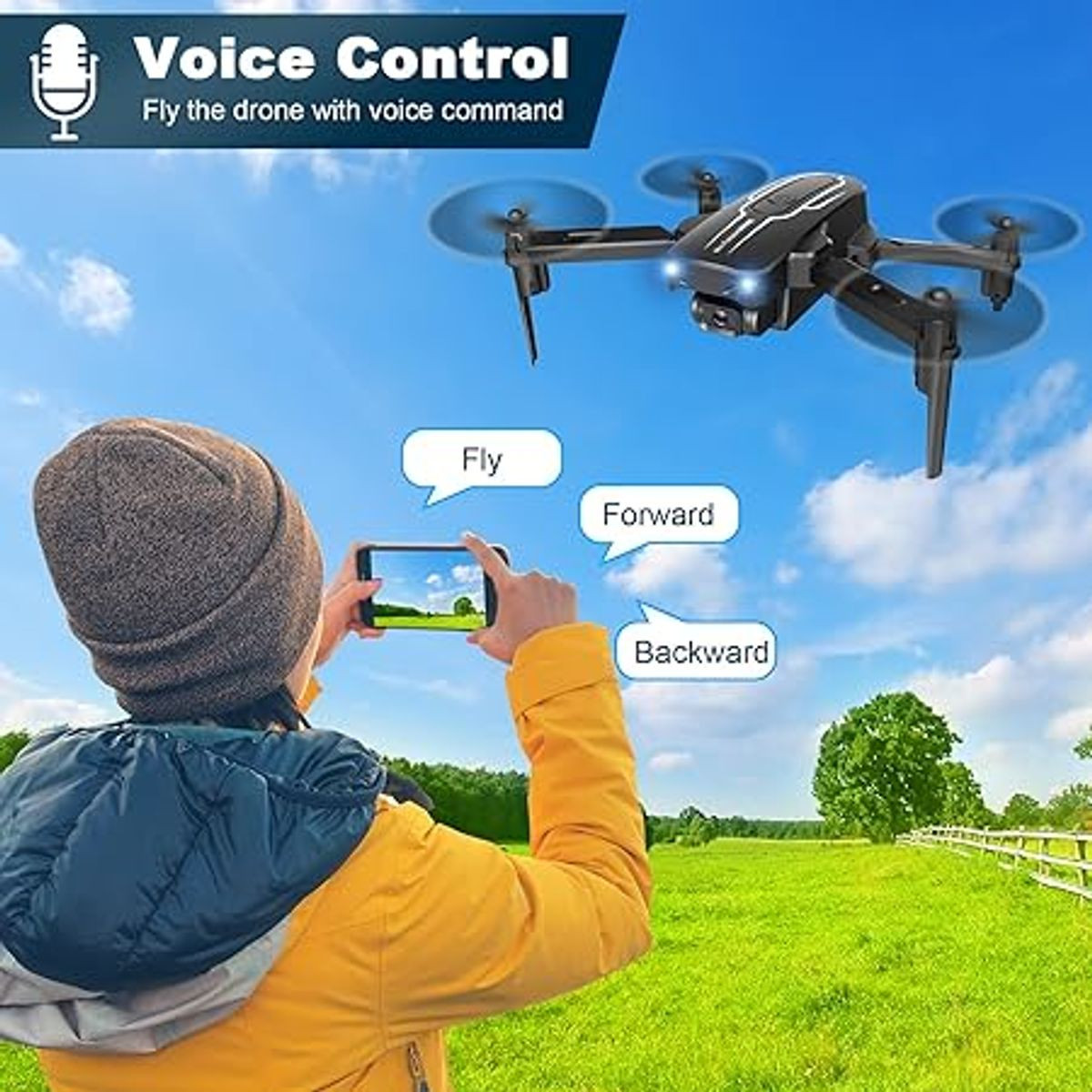 1080P HD FPV Camera Drones with 90° Adjustable Lens product image