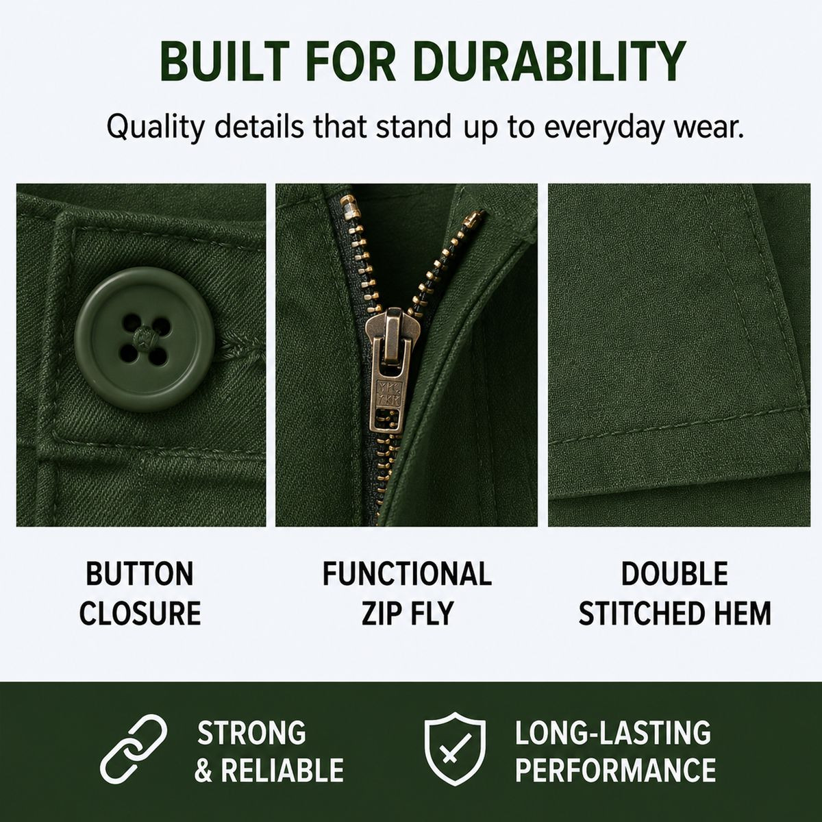 Men's Cotton Flex Stretch Cargo Shorts (3-Pack) product image