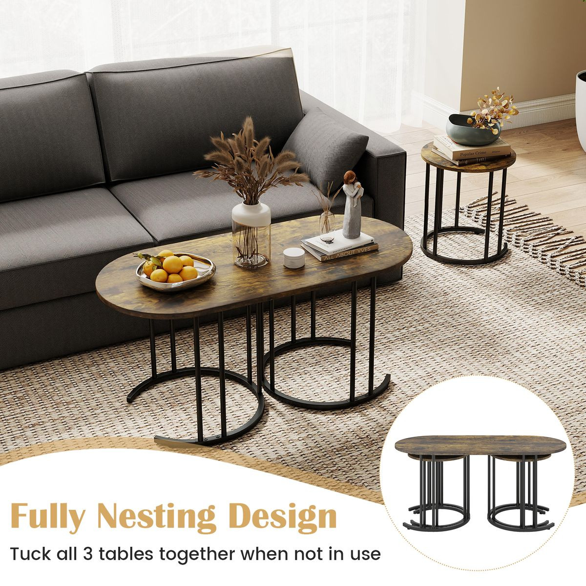 Nesting Coffee Table (3 Piece Set) product image