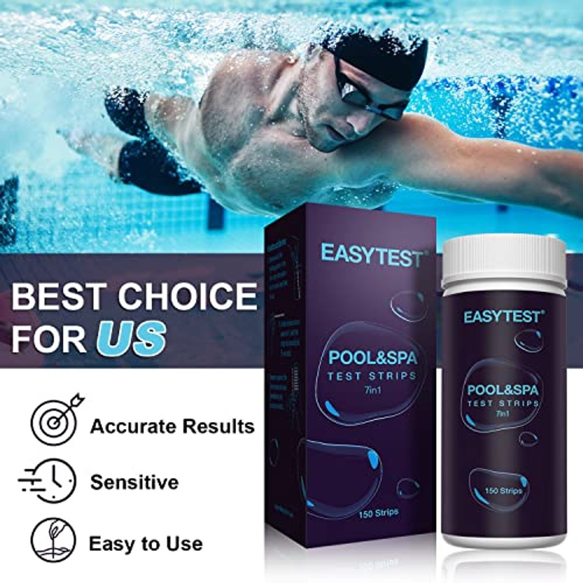 7-Way Pool Test Strips (150-Pack) product image