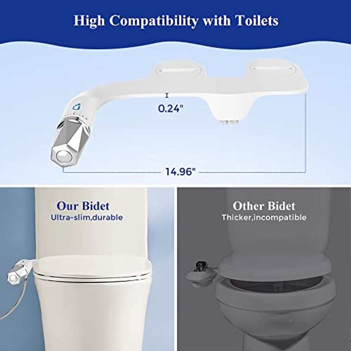 Toilet Seat Attachment - Non-Electric Dual Nozzle product image