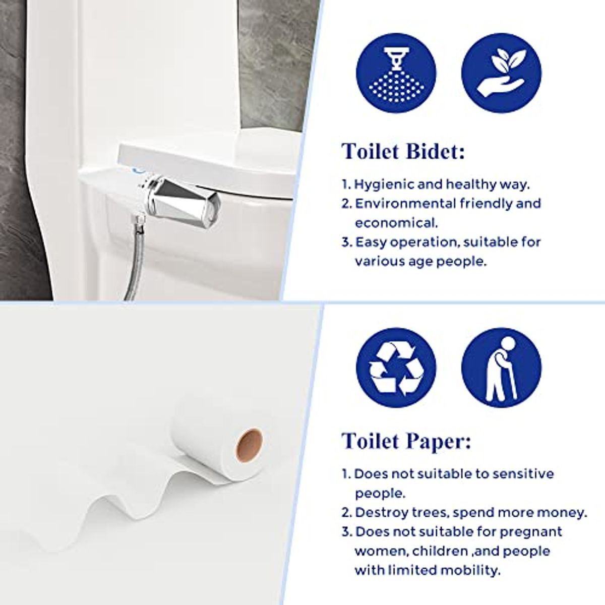 Toilet Seat Attachment - Non-Electric Dual Nozzle product image