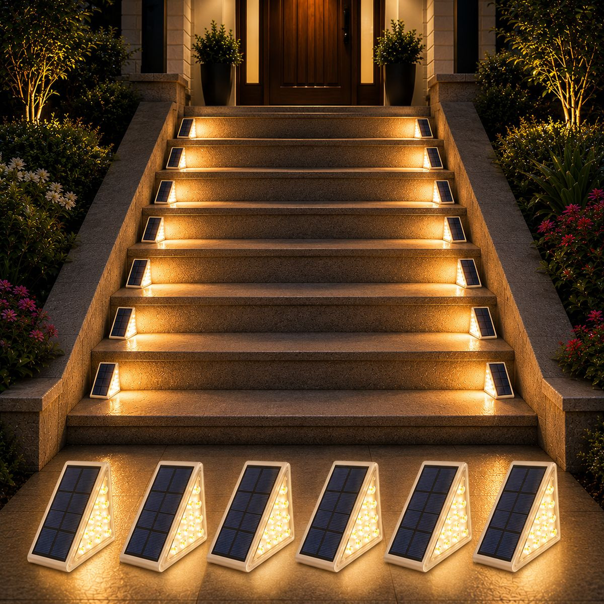 Outdoor Triangle Solar Step Light (6-Pack) product image