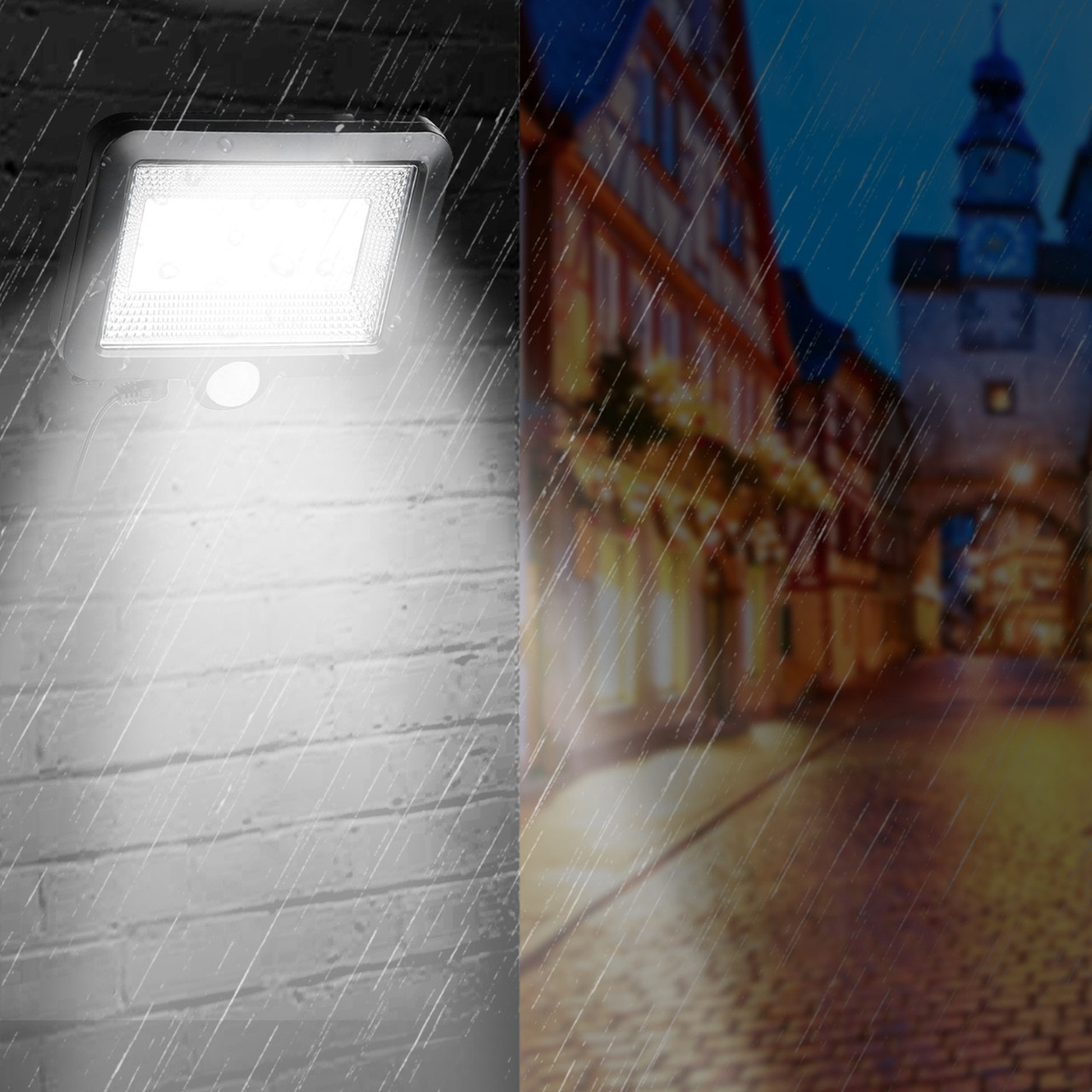 Solar Powered Motion Sensor Wall Light product image