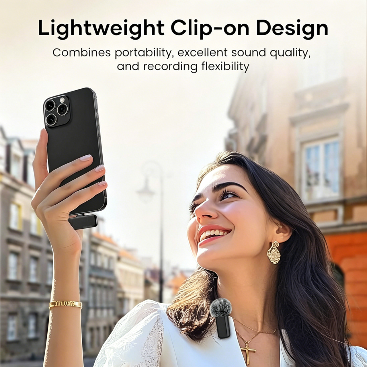 Wireless Microphone with Charging Case product image