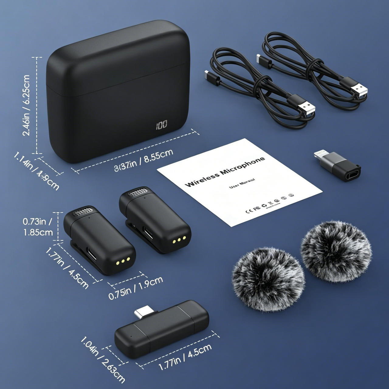 Wireless Microphone with Charging Case product image
