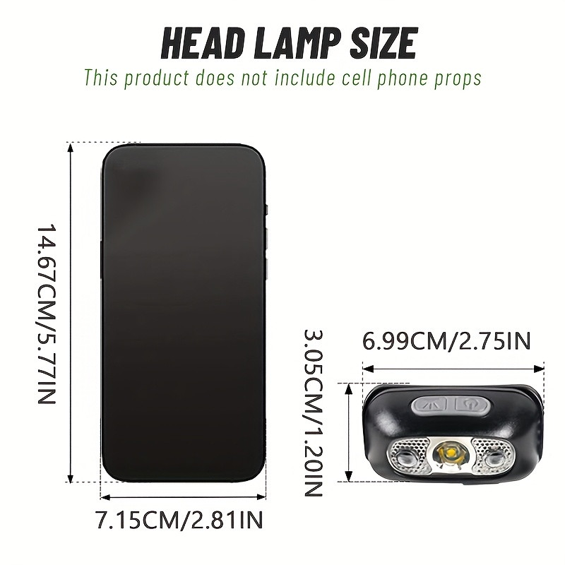 USB Rechargeable Motion Sensor LED Headlamp product image