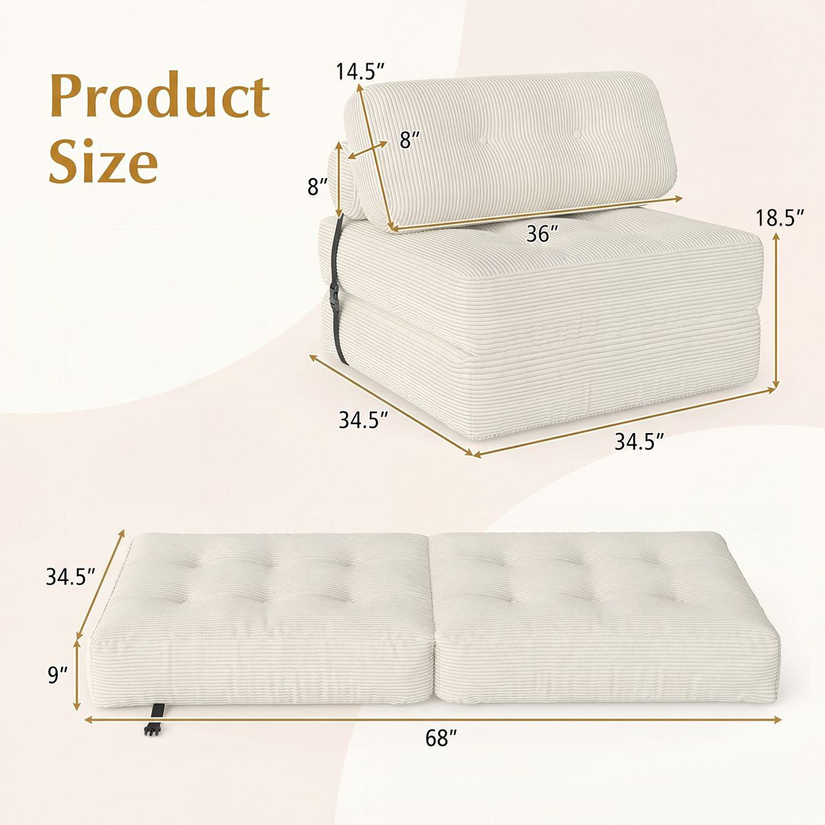 Folding Chair Bed product image