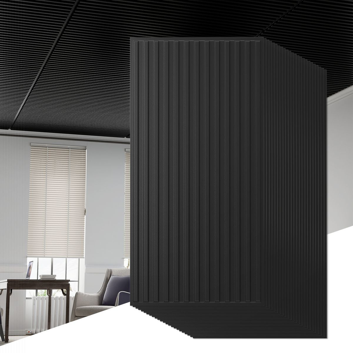 Interior PVC Slat Wall Panels (12 or 24-Pack) product image