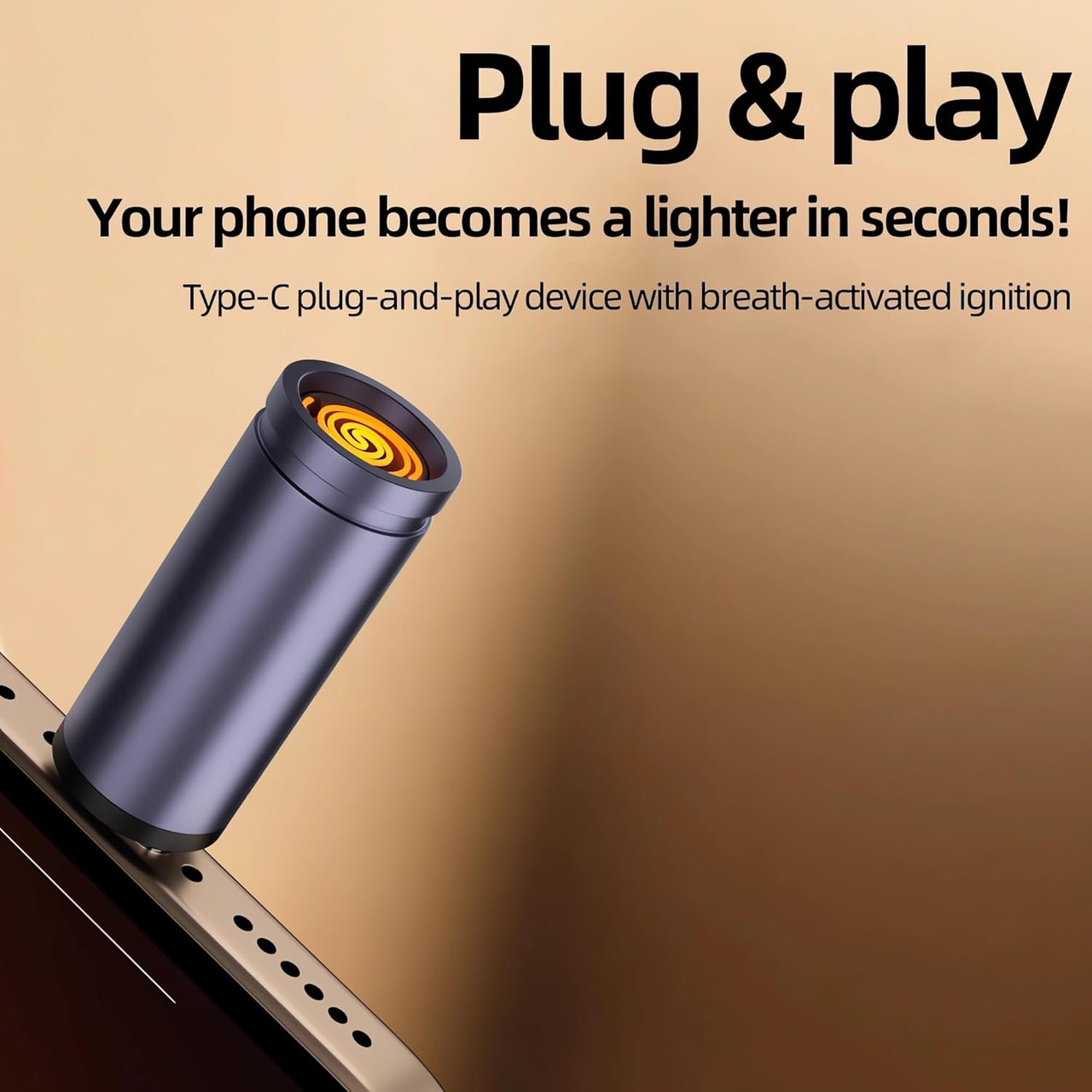 USB-C Mini Electric Lighter for Phone (4-Pack) product image