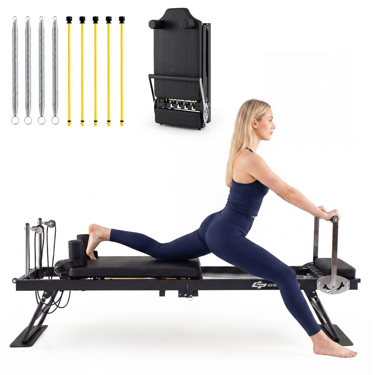 Foldable Pilates Reformer Machine product image