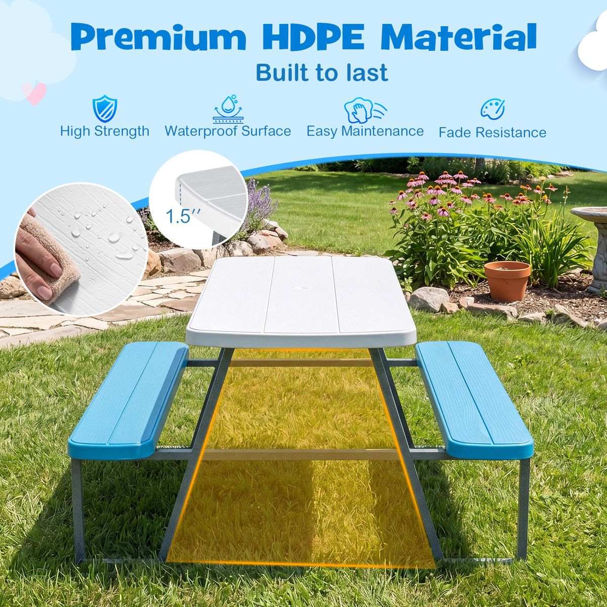 Kids' Picnic Table with Benches product image