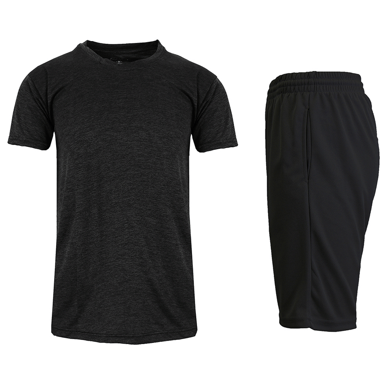 Men's Moisture-Wicking 2-Piece Short-Sleeve Tee & Mesh Shorts product image