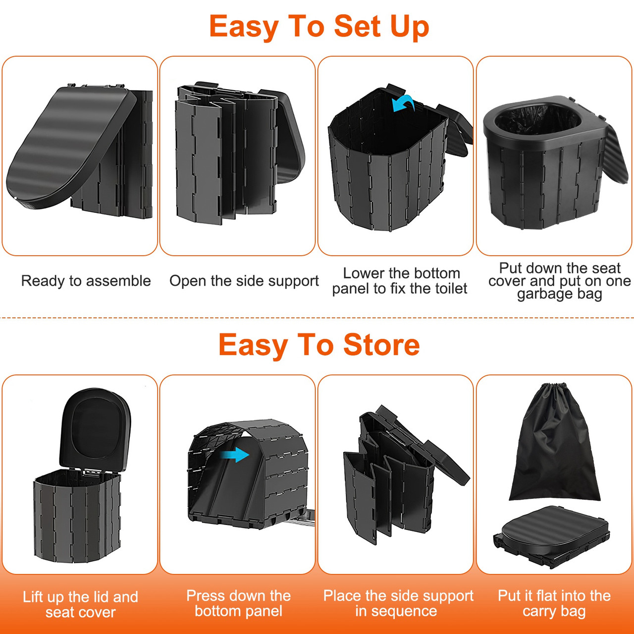 Foldable Portable Toilet product image