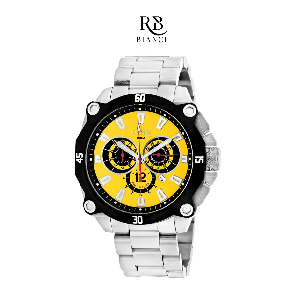 Roberto Bianci Men's Enzo Yellow Dial Watch product image