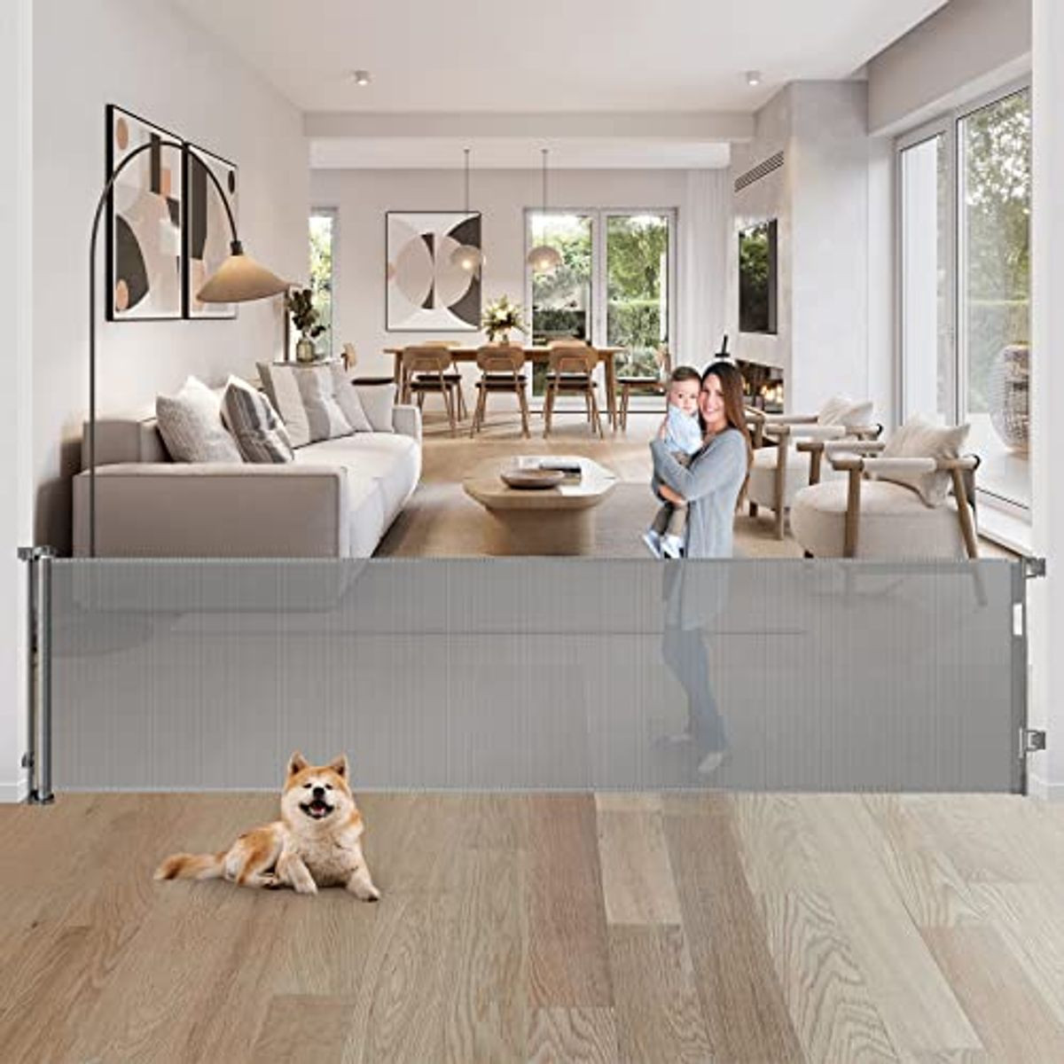 80" Extra Wide Retractable Baby Gate product image