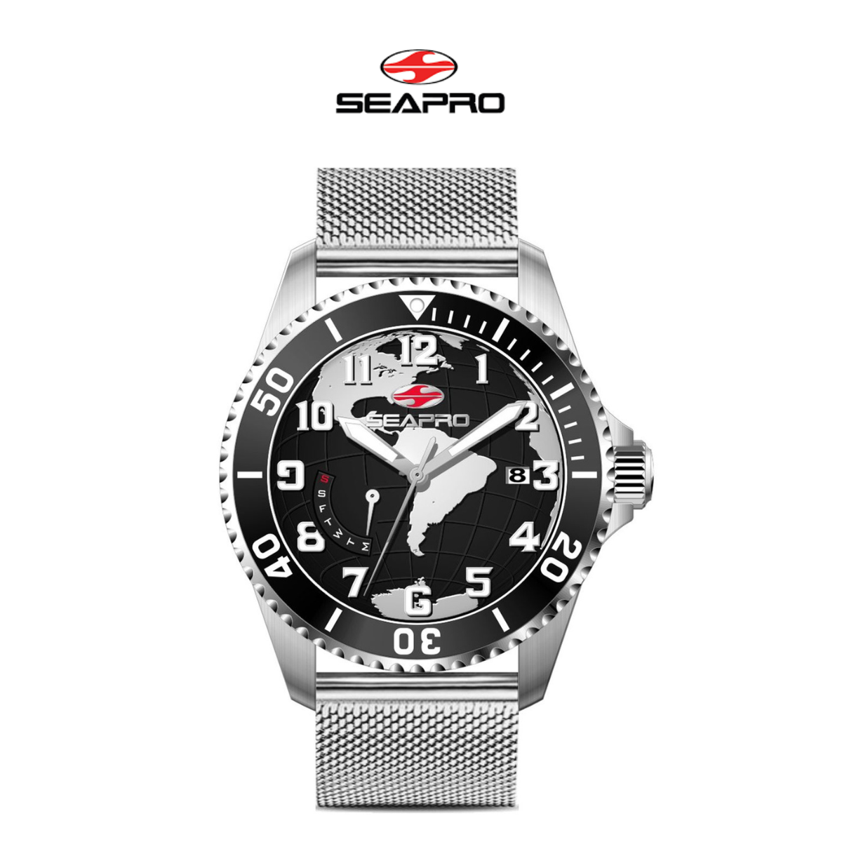 Seapro Men's Voyager Black Dial Watch product image