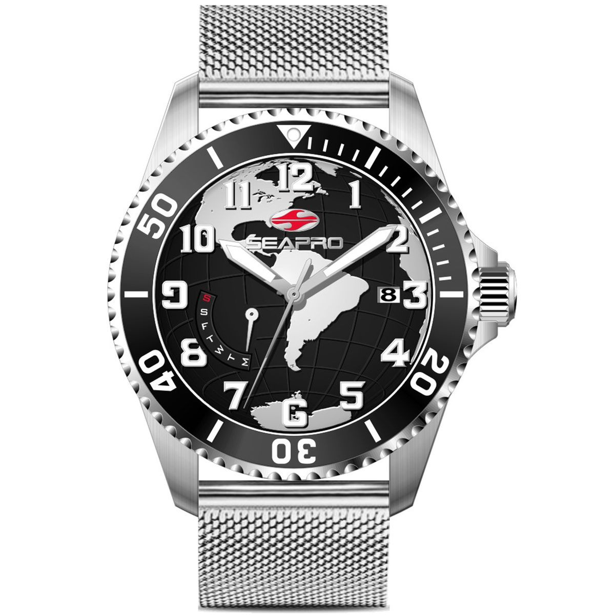 Seapro Men's Voyager Black Dial Watch product image