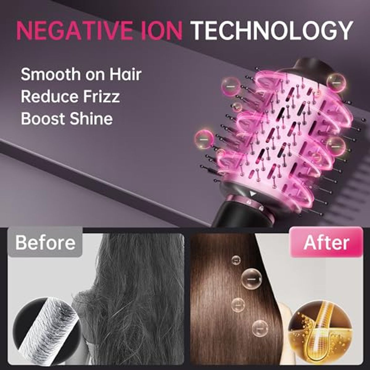 SKIMI Blow Dry Hair Dryer Brush product image