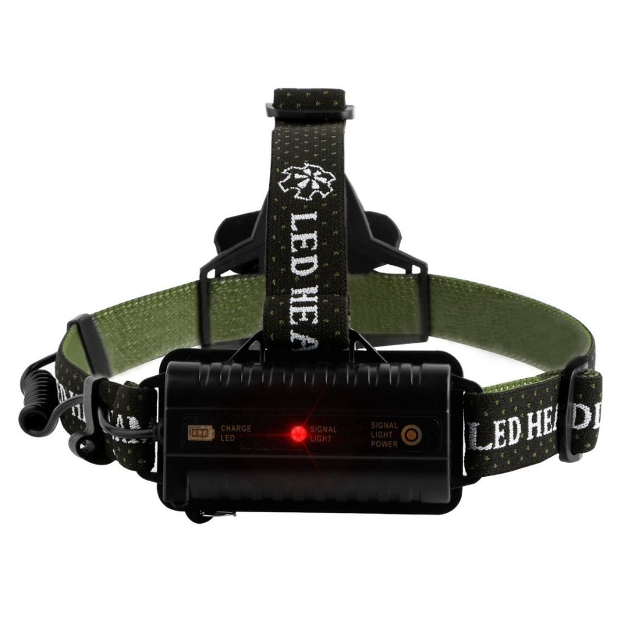 20,000-Lumen Headlamp with 5 LED Bulbs & Rechargeable Batteries product image