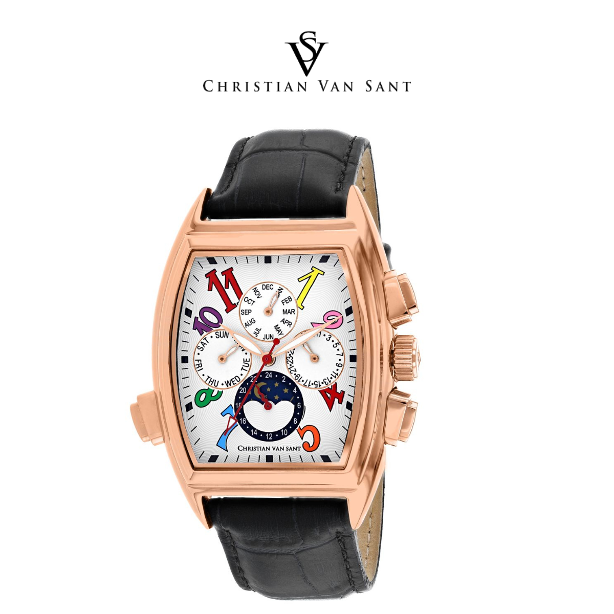Christian Van Sant Men's Grandeur White Dial Watch product image