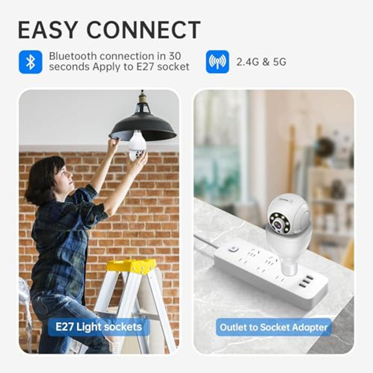 Light Bulb Security Camera (2-Piece) product image