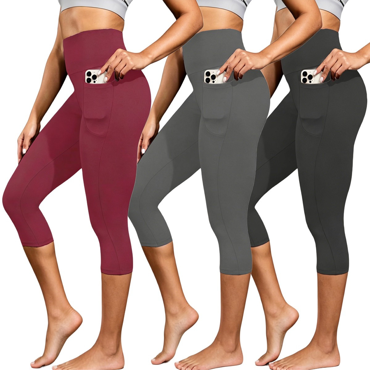 Women's High Waist Leggings (1- to 3-Pack) product image