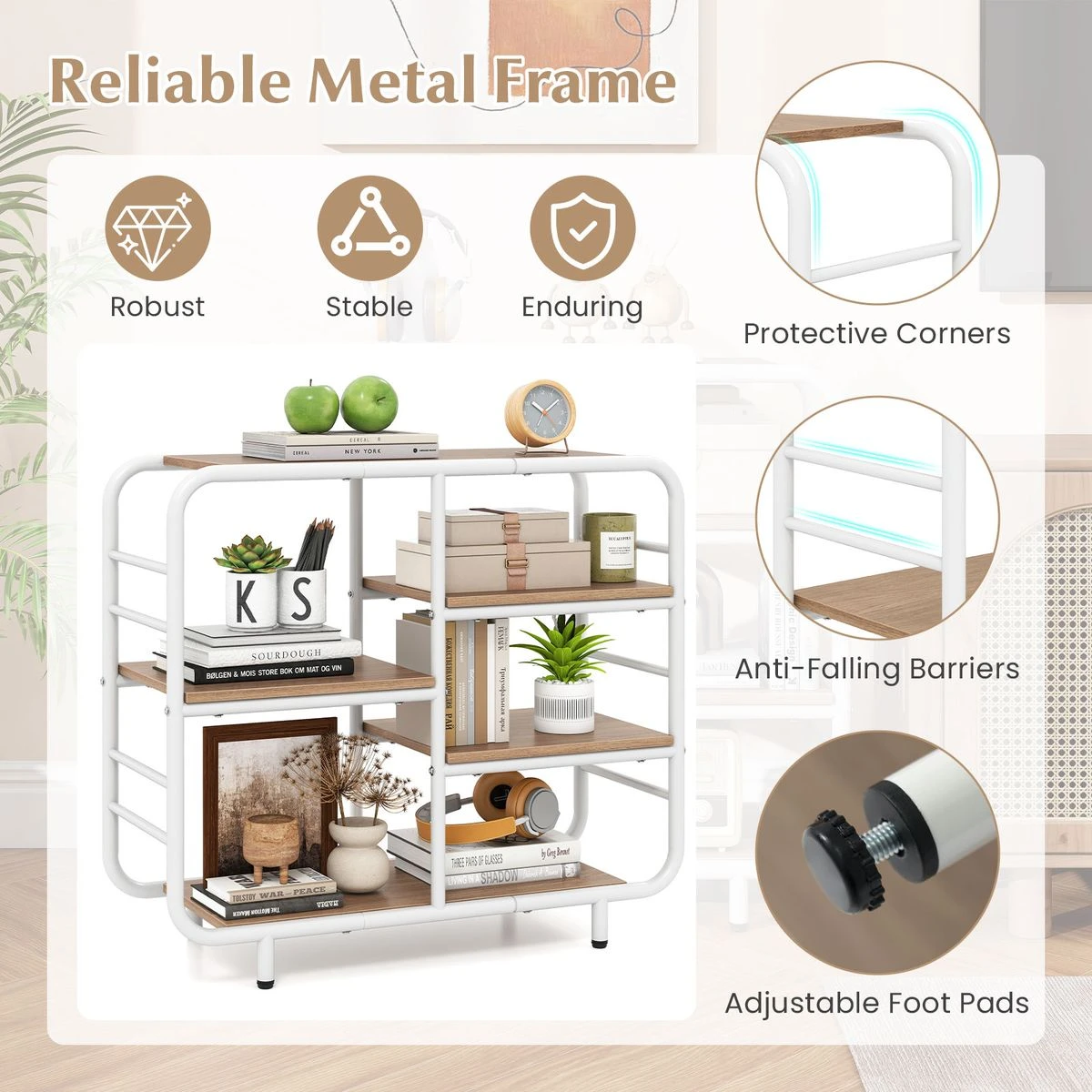 5-Tier Metal Bookshelf (1- to 2-Pack) product image