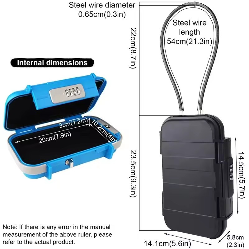 Portable Beach Safe with Combination Lock product image
