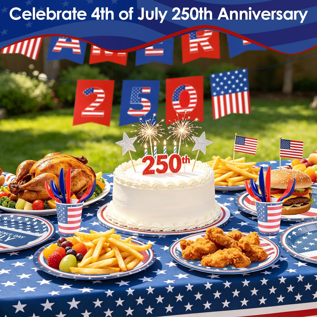 4th of July Party Supplies (181 Pieces) product image
