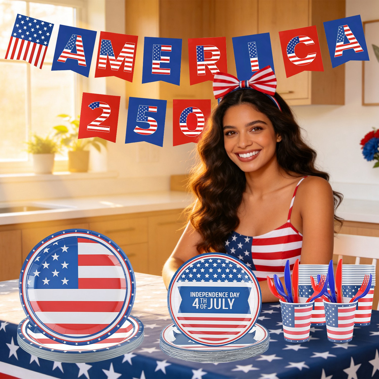 4th of July Party Supplies (181 Pieces) product image
