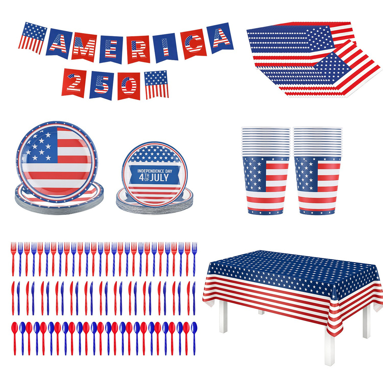 4th of July Party Supplies (181 Pieces) product image